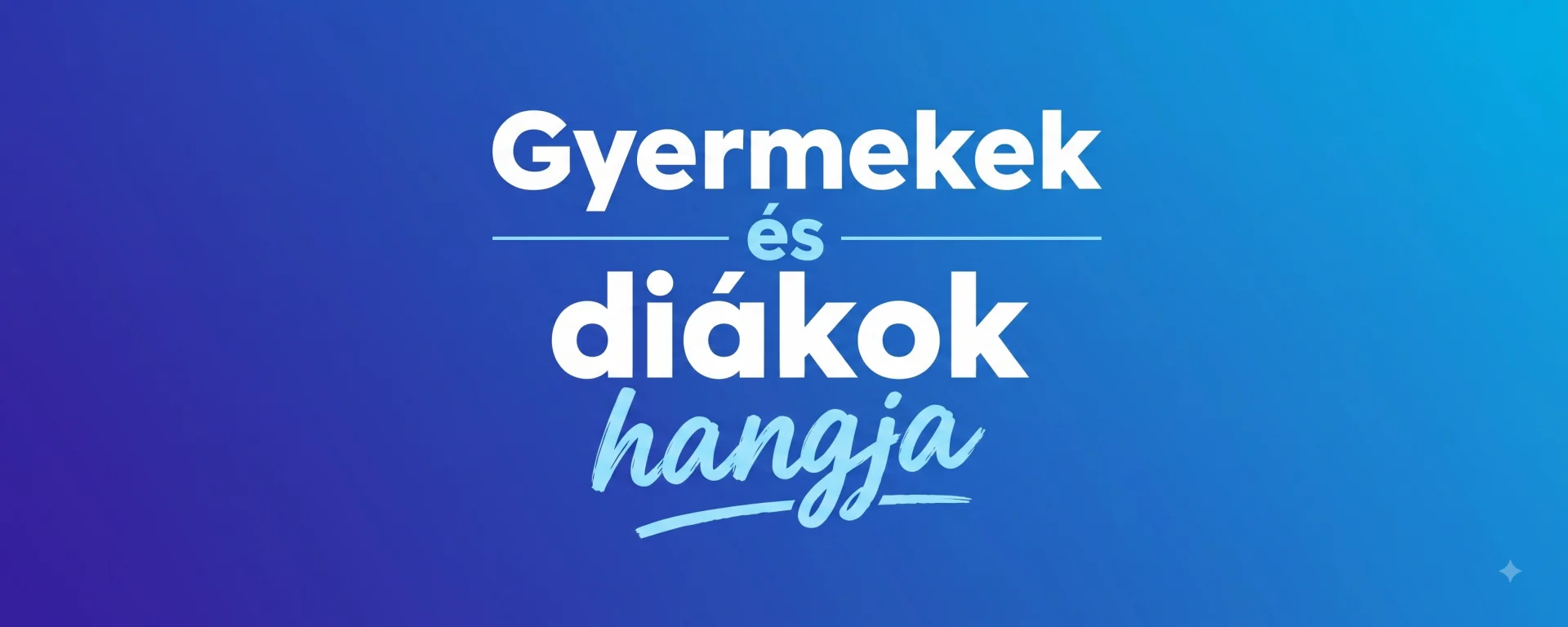 Gyermekek és diákok hangja projektnap